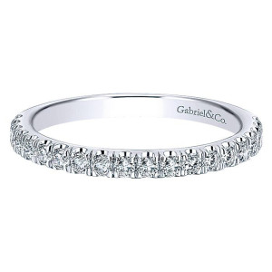 Gabriel 14 Karat Contemporary Wedding Band WB12647O4W44JJ