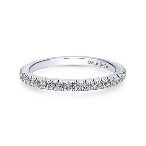 Gabriel 14 Karat Contemporary Wedding Band WB12822R4W44JJ