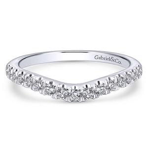 Gabriel Platinum Curved Wedding Band WB12835C4PT4JJ