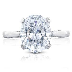HT2625OV11X9 Platinum Tacori RoyalT Engagement Ring