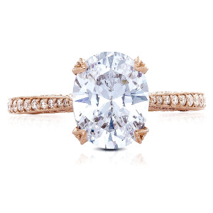 HT2627OV95x75PK Platinum Tacori RoyalT Engagement Ring