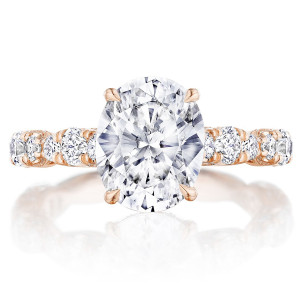 Tacori HT2654OV10X8PK 18 Karat RoyalT Engagement Ring