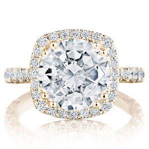 Tacori HT2670CU10PK 18 Karat RoyalT Engagement Ring