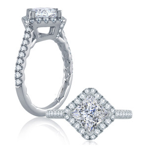 A.JAFFE 18 Karat Classic Engagement Ring ME2136Q