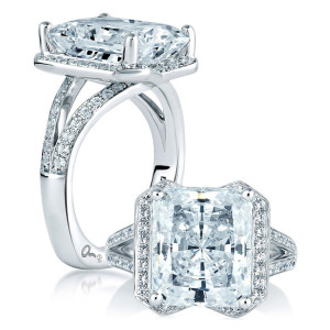A.JAFFE 18 Karat Signature Engagement Ring MES403
