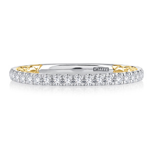 A.JAFFE 14 Karat Classic Diamond Wedding Ring MRCOV2334Q
