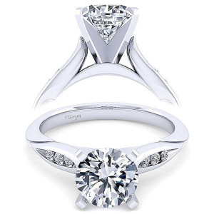 Taryn 14k White Gold Round Diamond Engagement Ring TE11749R8W44JJ
