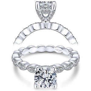 Taryn 14k White Gold Round Diamond Engagement Ring TE13910R4W44JJ