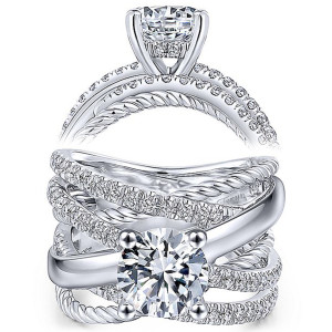 Taryn 14k White Gold Round Diamond Engagement Ring TE14097R6W44JJ
