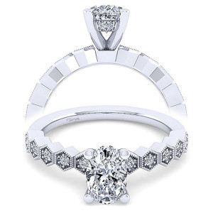 Taryn 14k White Gold Oval Diamond Engagement Ring TE14429O4W44JJ