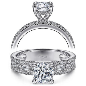 Taryn 14k White Gold Round Diamond Engagement Ring TE15175R4W44JJ