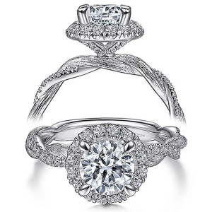 Taryn 14k White Gold Round Diamond Engagement Ring TE15209R4W44JJ