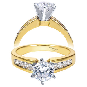 Taryn 14k Yellow Gold Round Straight Engagement Ring TE2200M44JJ