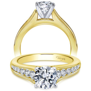 Taryn 14k Yellow Gold Round Straight Engagement Ring TE6664M44JJ