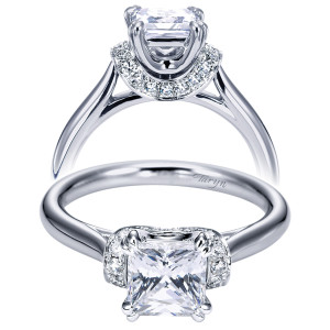 Taryn 14k White Gold Round Straight Engagement Ring TE6966W44JJ