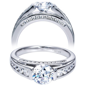 Taryn 14k White Gold Round Straight Engagement Ring TE7893W44JJ