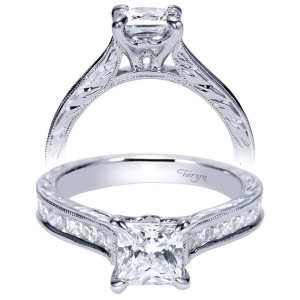 Taryn 14k White Gold Straight Engagement Ring TE8819W44JJ
