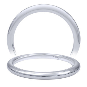 Taryn 14 Karat White Gold Straight Wedding Band TW10095W4JJJ
