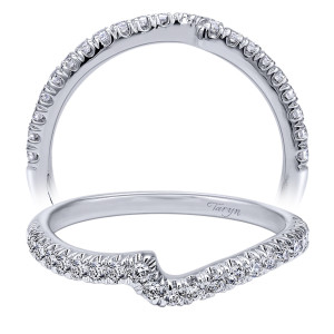 Taryn 14 Karat White Gold Curved Wedding Band TW10295W44JJ