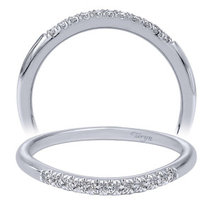 Taryn 14 Karat White Gold Curved Wedding Band TW10493W44JJ