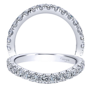Taryn 18 Karat White Gold Curved Wedding Band TW11980R6W83JJ
