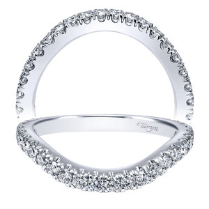 Taryn 18 Karat White Gold Curved Wedding Band TW12000R6W83JJ