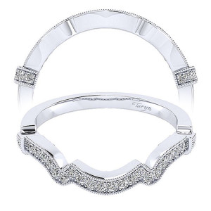 Taryn 14 Karat White Gold Matching Curved Wedding Band TW12442W44JJ