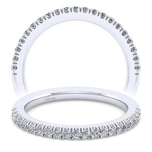 Taryn 14 Karat White Gold Matching Straight Wedding Band TW14508E4W44JJ