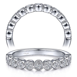 Taryn 14 Karat White Gold Matching Straight Wedding Band TW15272R4W44JJ