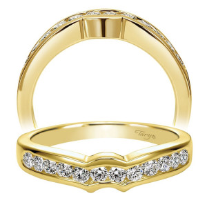 Taryn 14 Karat Yellow Gold Curved Wedding Band TW2294Y43JJ