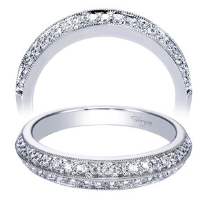 Taryn 14 Karat White Gold Straight Wedding Band TW3879W44JJ