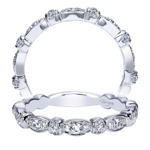 Taryn 14 Karat White Gold Straight Wedding Band TW4125W44JJ
