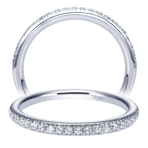 Taryn 14 Karat White Gold Straight Wedding Band TW5318W44JJ