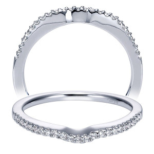 Taryn 14 Karat White Gold Curved Wedding Band TW5410W44JJ