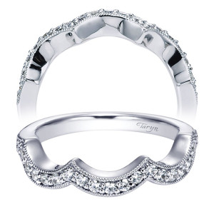 Taryn 14 Karat White Gold Matching Curved Wedding Band TW5476W44JJ