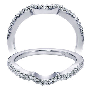 Taryn 14 Karat White Gold Curved Wedding Band TW5791W44JJ