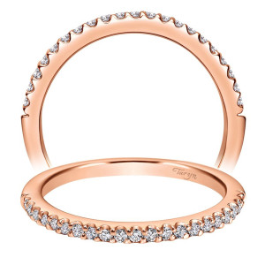 Taryn 14 Karat Rose Gold Straight Wedding Band TW5825K44JJ