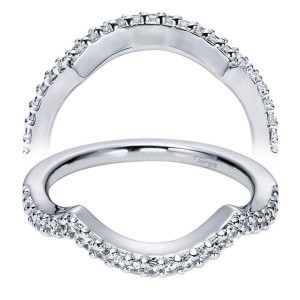 Taryn 14 Karat White Gold Curved Wedding Band TW5887W44JJ