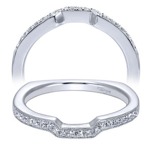 Taryn 14 Karat White Gold Curved Wedding Band TW5974W44JJ