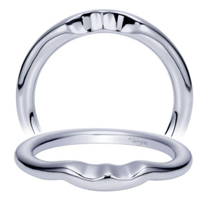 Taryn 14 Karat White Gold Curved Wedding Band TW5993W4JJJ