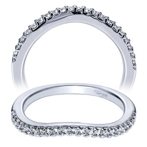 Taryn 14 Karat White Gold Curved Wedding Band TW5999W44JJ