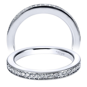 Taryn 14 Karat White Gold Straight Wedding Band TW6073W44JJ