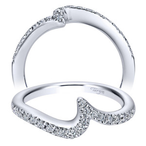 Taryn 14 Karat White Gold Curved Wedding Band TW6115W44JJ