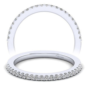 Taryn 14 Karat White Gold Matching Straight Wedding Band TW6419P4W44JJ