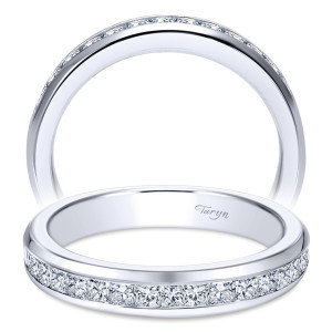 Taryn 14 Karat White Gold Straight Wedding Band TW6578W44JJ