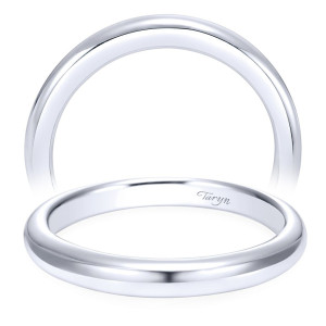 Taryn 14 Karat White Gold Straight Wedding Band TW6601W4JJJ