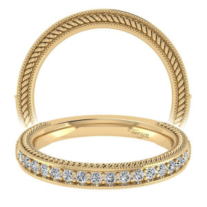 Taryn 14 Karat Yellow Gold Straight Wedding Band TW6633Y44JJ