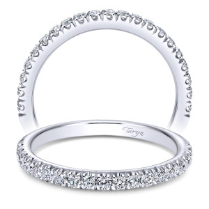 Taryn 14 Karat White Gold Straight Wedding Band TW6685W44JJ