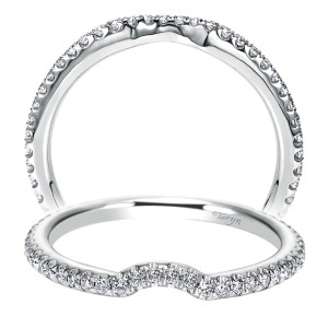 Taryn 14 Karat White Gold Straight Wedding Band TW6970W44JJ