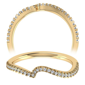 Taryn 14 Karat Yellow Gold Straight Wedding Band TW6974Y44JJ